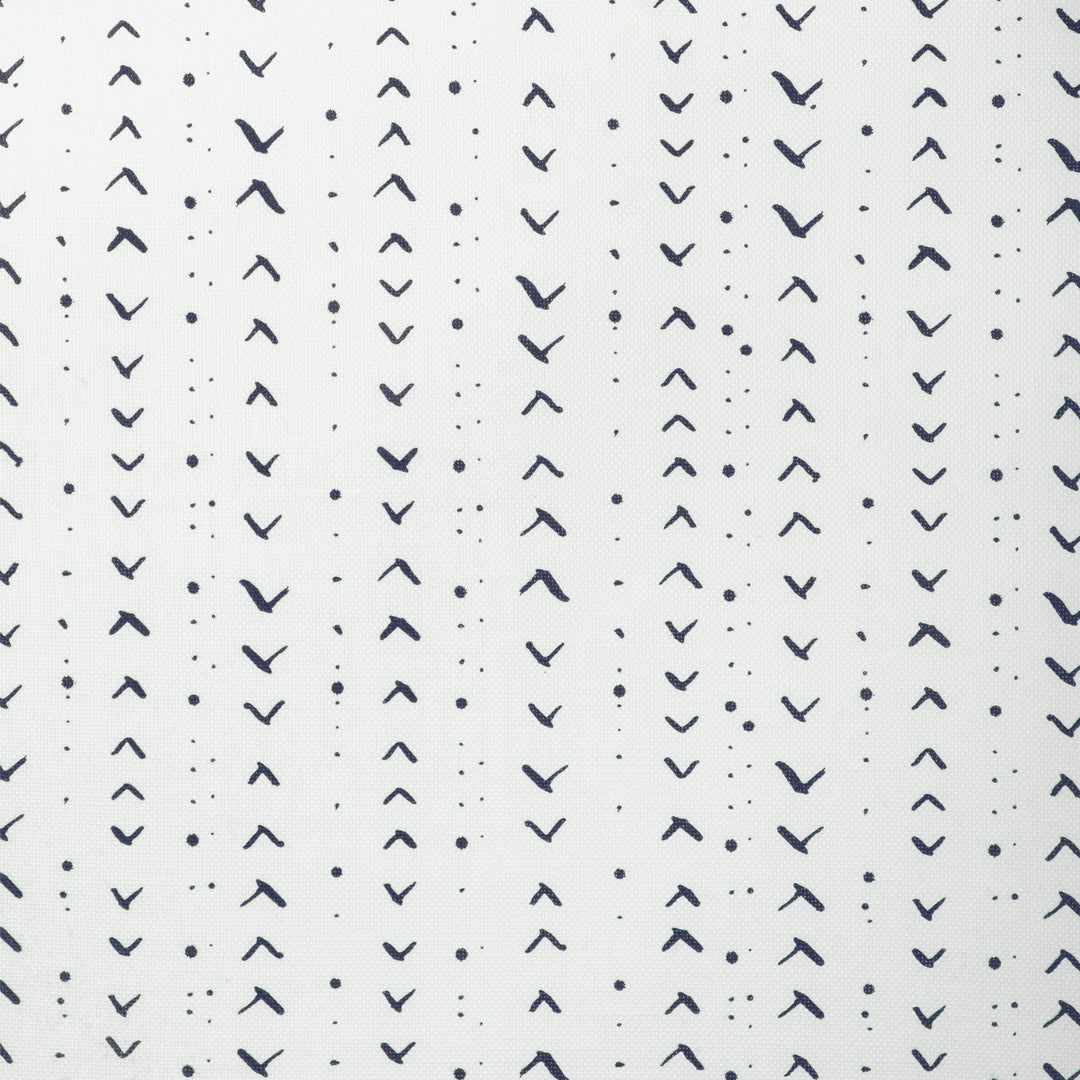 Caroline Cecil Textiles Fabric Titik - Dark Navy/Oyster