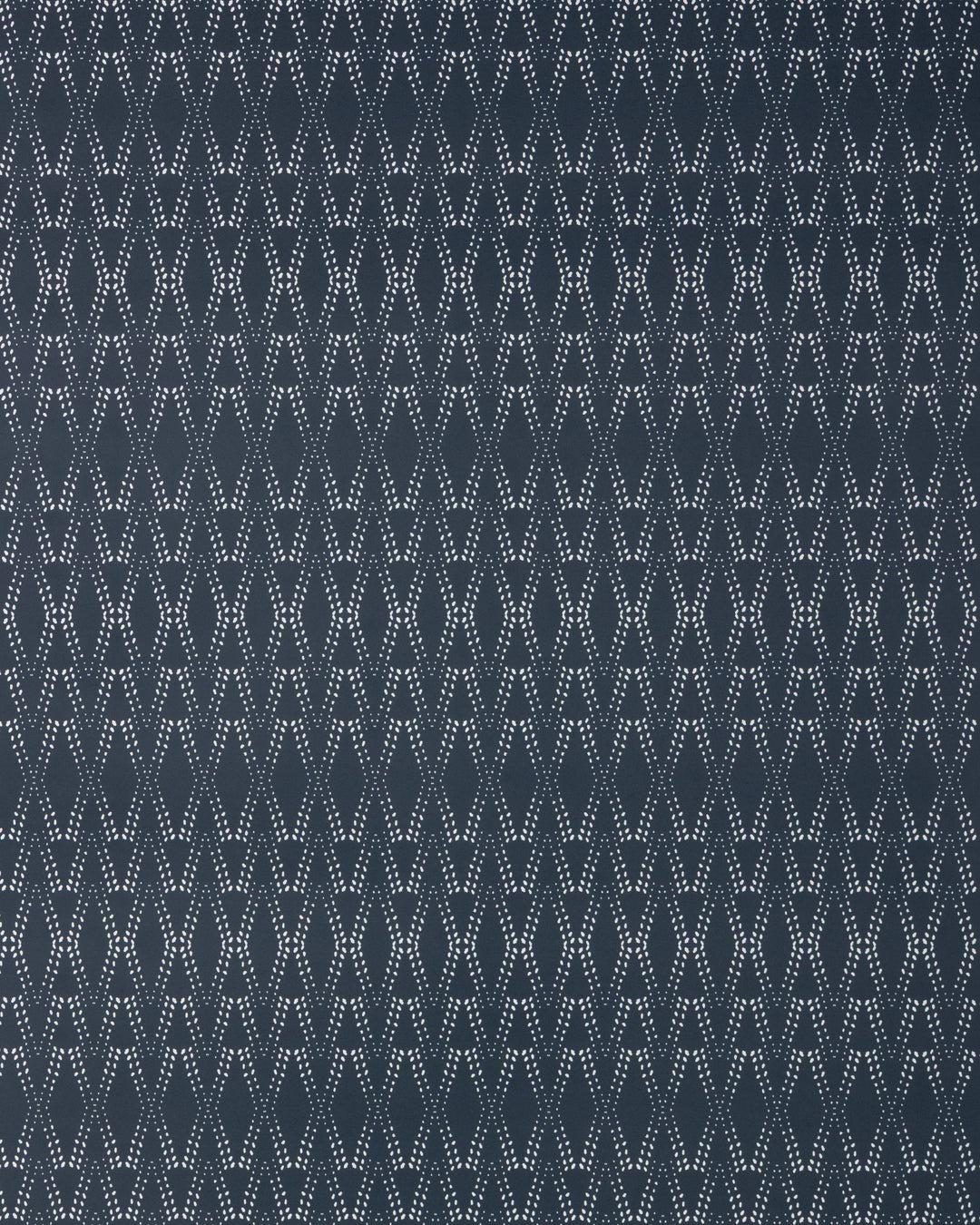 Caroline Cecil Textiles Wallcovering Dark Navy