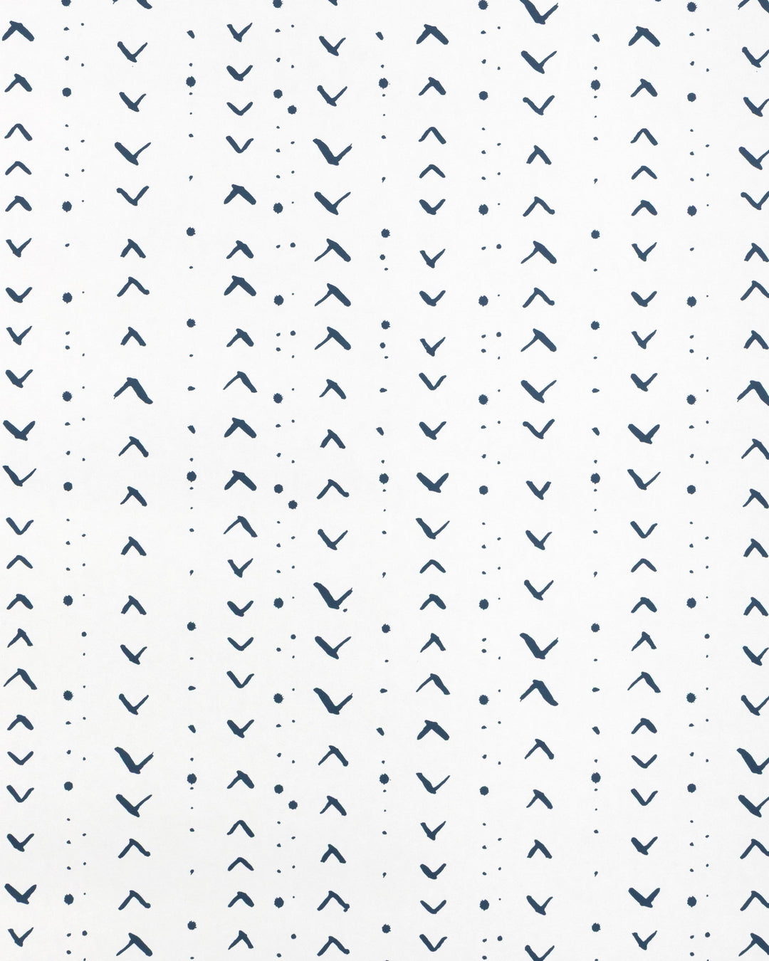 Caroline Cecil Textiles Wallcovering Dark Navy