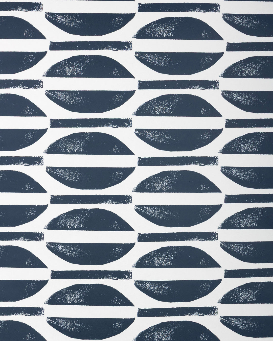 Caroline Cecil Textiles Wallcovering Dark Navy