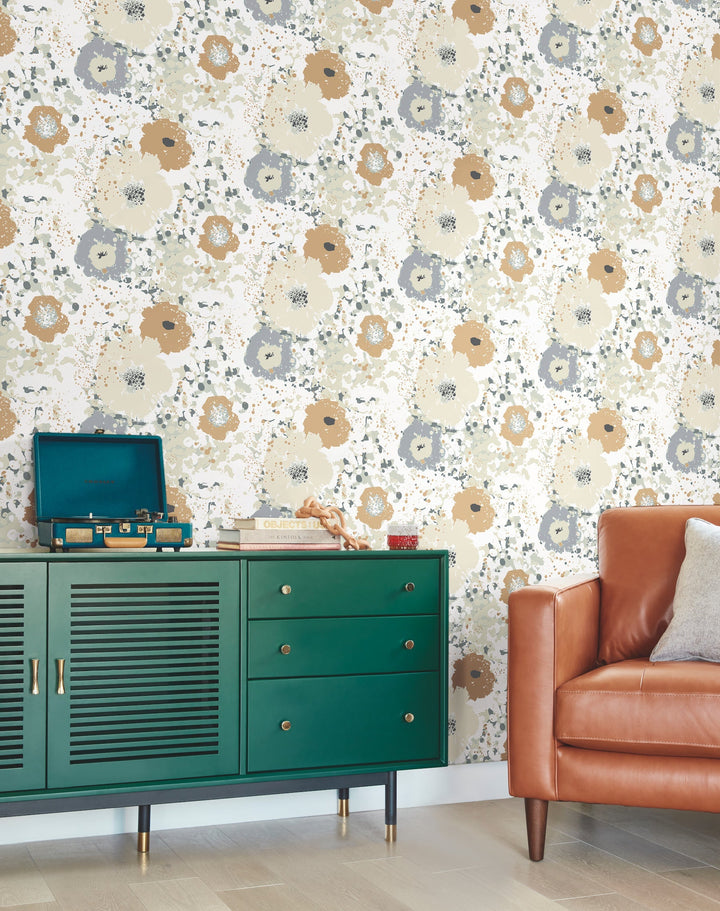 Spontaneity Metallic Wallpaper by Inspired by Color Designer