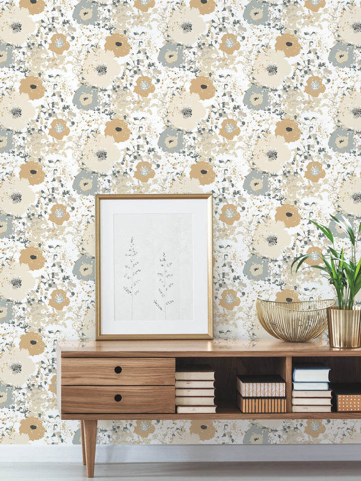 Spontaneity Metallic Wallpaper by Inspired by Color Designer