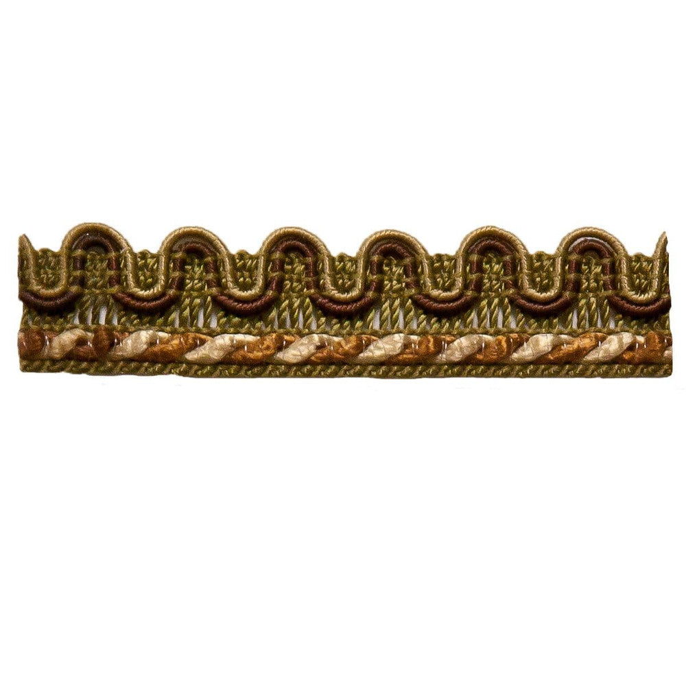 Cervantes 4 Cypress by Stout Designer Trim AMBIANCE TRIM 67%SVI 18%POL 15%COT CHINA </p><p>Repeat: 0 0.5 in - Swanky Fabrics -