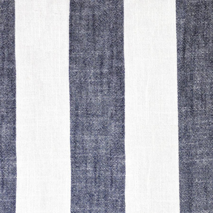 Copacabana # 514 Ink by Maxwell Designer Fabric Stripes & Checks 55% LINEN/45% RAYON CHINA H-6.75" 54" - Swanky Fabrics -