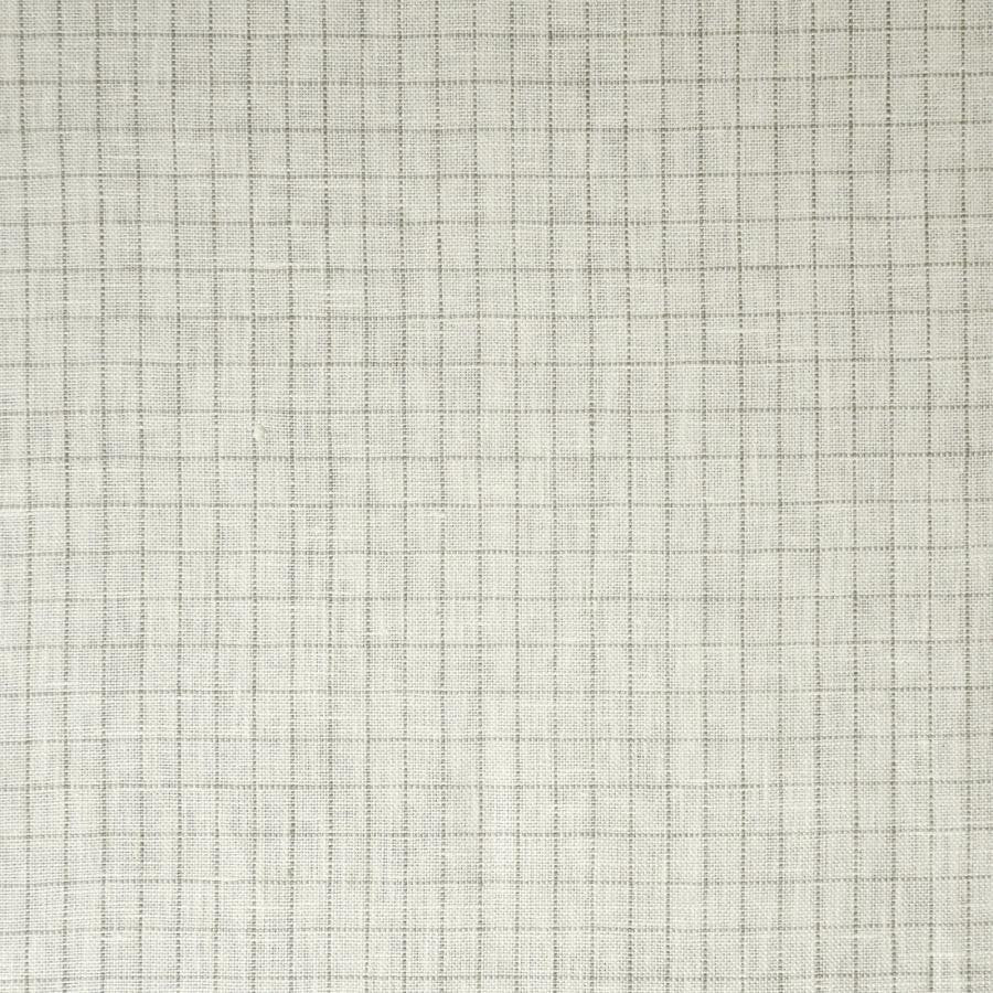 Crossword # 547 Fossil by Maxwell Designer Fabric Stripes & Checks 100% LINEN INDIA V&H-0.5" 54" - Swanky Fabrics -