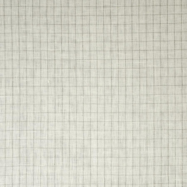 Crossword # 547 Fossil by Maxwell Designer Fabric Stripes & Checks 100% LINEN INDIA V&H-0.5" 54" - Swanky Fabrics -