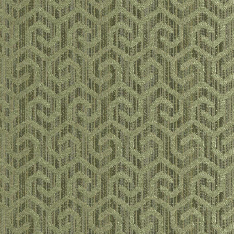 Camino # 211 Seagrass by Maxwell Designer Fabric Colorguard-Mosaic 100% POLYESTER INDIA V-2.5" H-1.3" 54.7" - Swanky Fabrics -