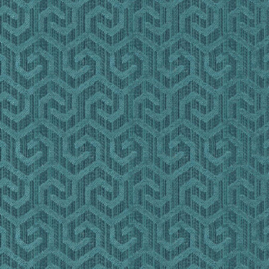 Camino # 227 Peacock by Maxwell Designer Fabric Colorguard-Mosaic 100% POLYESTER INDIA V-2.5" H-1.3" 54.7" - Swanky Fabrics -