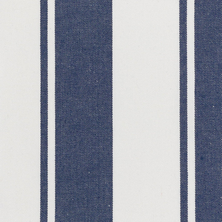 Chalet 3 Navy by Stout Designer Fabric JUST STRIPES DENIM/SLATE 100%COT CHINA Horizontal: 4.500 and Vertical: 0.000 54 in - Swanky Fabrics -