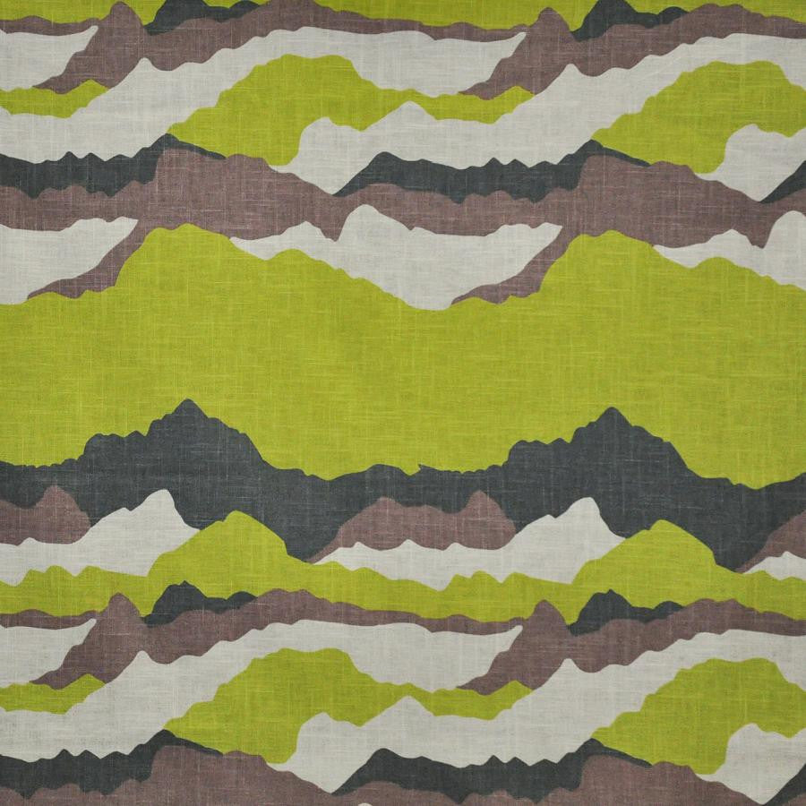 Caldera # 305 Sulphur by Maxwell Designer Fabric Define 50% COTTON/50% LINEN TURKEY V-25.2"H-18.1" 54" - Swanky Fabrics -