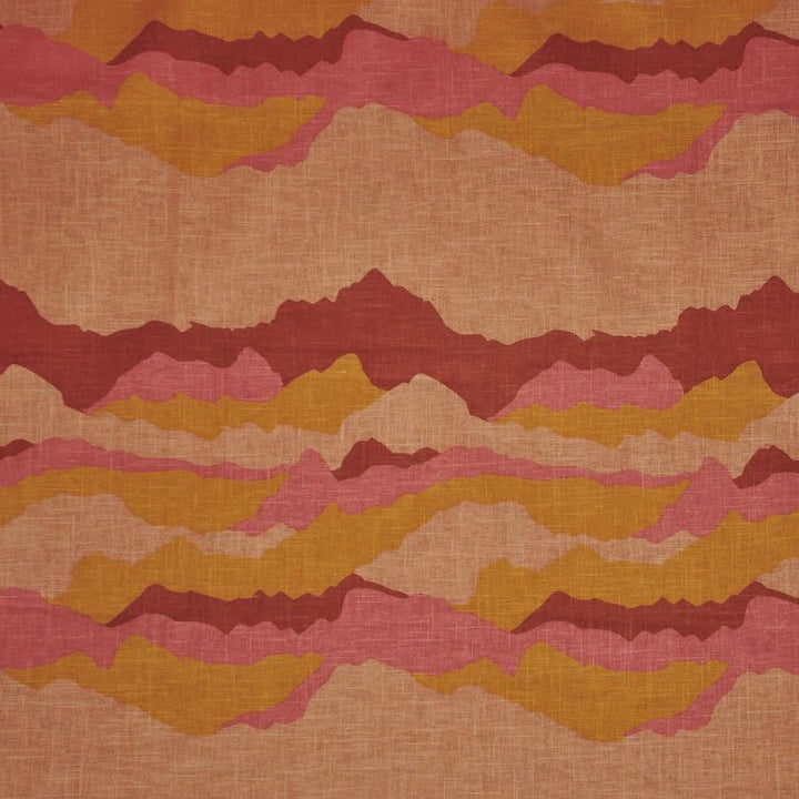 Caldera # 306 Apricot by Maxwell Designer Fabric Define 50% COTTON/50% LINEN TURKEY V-25.2"H-18.1" 54" - Swanky Fabrics -