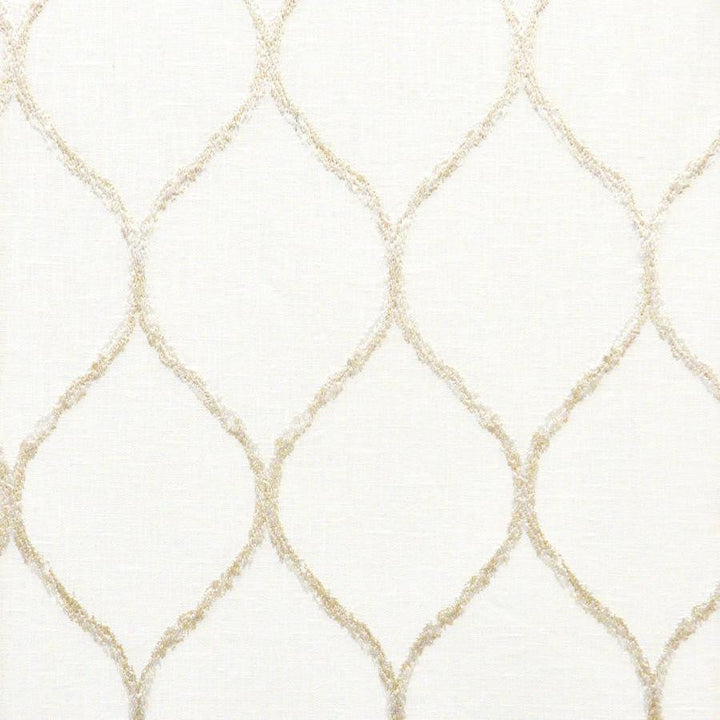 Claudia # 223 Pearl by Maxwell Designer Fabric Color Theory-Vol.Vi Alabaster 52% COTTON/25% RAYON/18% POLYESTER/5% LINEN INDIA V-7.5"H-4.25" 54"EMB.52" - Swanky Fabrics -