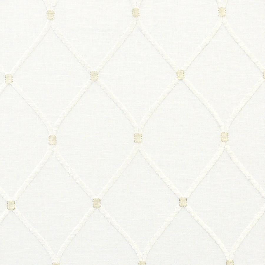 Cleat # 229 Ivory by Maxwell Designer Fabric Color Theory-Vol.Vi Alabaster 52% COTTON/25% RAYON/18% POLYESTER/5% LINEN INDIA V-6"H-3.75" 54"EMB.52" - Swanky Fabrics -