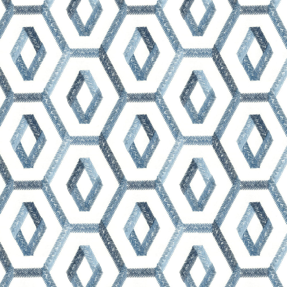 Chuckle 2 Denim by Stout Designer Fabric RAINBOW LIBRARY HORIZON/LAKE 100%COT %BEMB INDIA CATB 117-2013 WYZENBEEK 5 000 DOUBLE RUB WEAR TEST Horizontal: 6.25 and Vertical: 5 52 in - Swanky Fabrics -