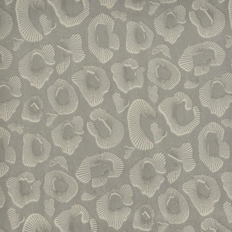 Coquina # 847 Fog by Maxwell Designer Fabric Performance Wovens-Vol. Vi Pampas 71% UV POLYESTER 29% UV RECYCLED POLYESTER USA V-14.4" H-14.1" 57.3" - Swanky Fabrics -