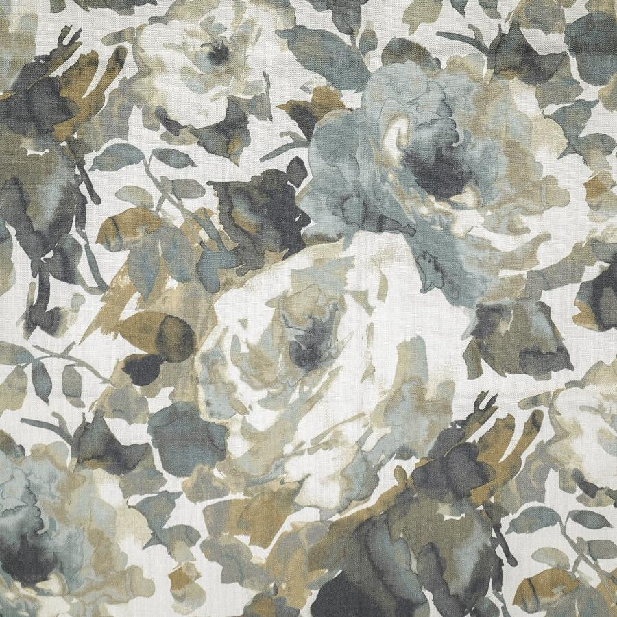 Covent Garden # 523 Pond by Maxwell Designer Fabric Print Gallery Ii 100% COTTON INDIA V-25.8" H-27.6" 55" - Swanky Fabrics -