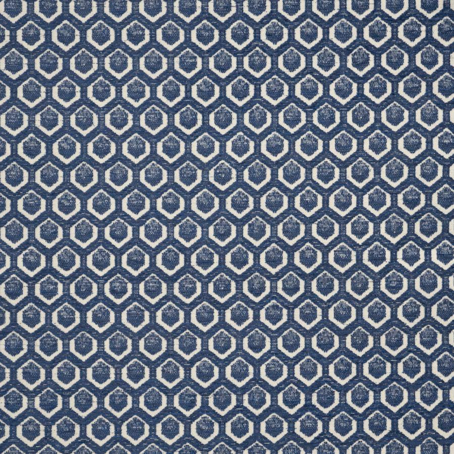 Cadboro # 609 Ballpoint by Maxwell Designer Fabric Performance Wovens-Vol. Vii Bluejay 100% UV POLYESTER USA V-2.1" H-1.3" 57" - Swanky Fabrics -