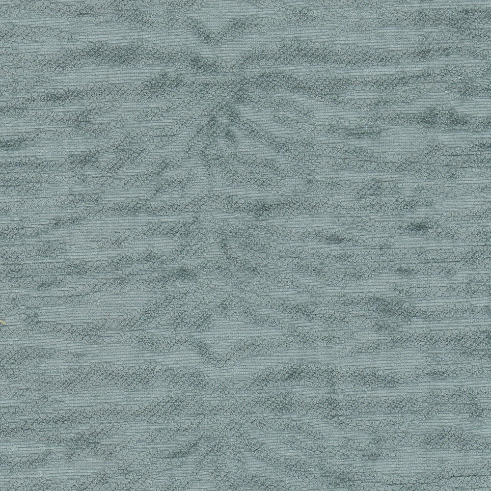 Cimmaron 3 Jasmine by Stout Designer Fabric LIVING IS EASY ALOE/MINERAL 100%POL INDIA Horizontal: 2.625 and Vertical: 1.875 54 in - Swanky Fabrics -