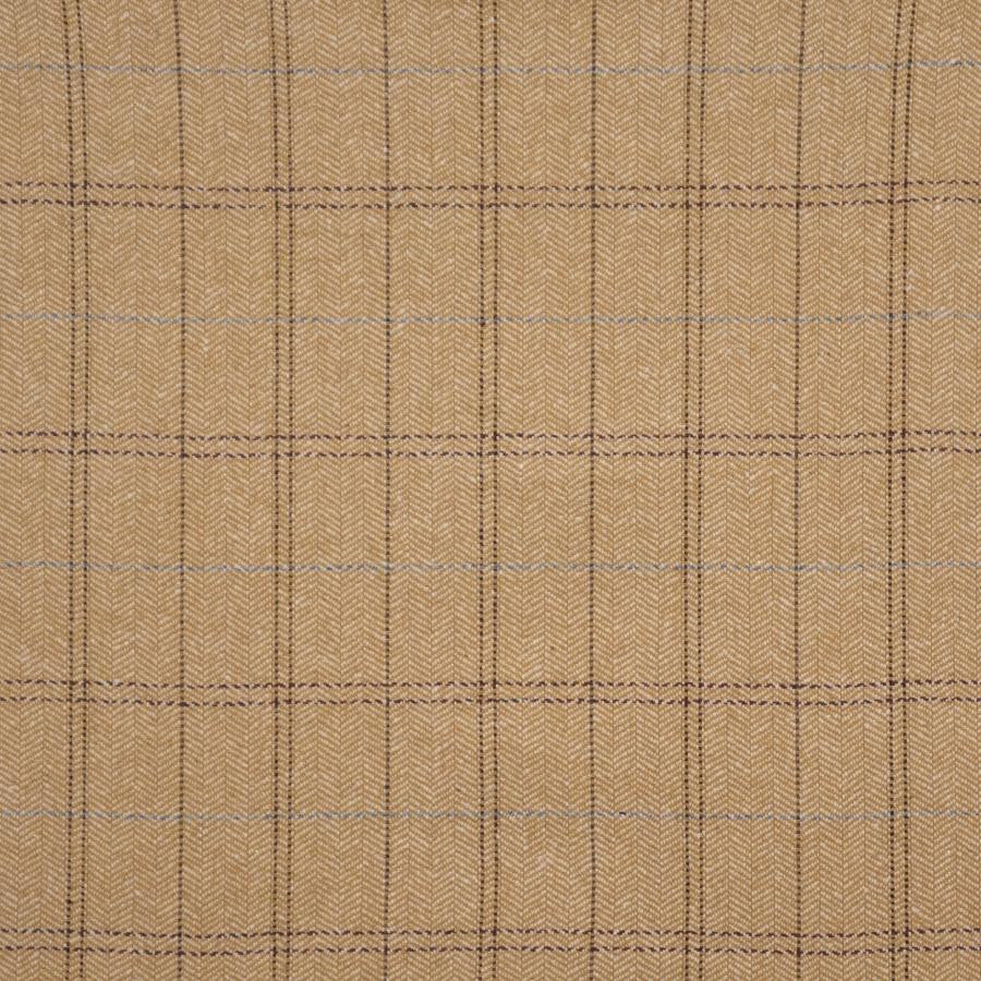 Clifford # 423 Rattan by Maxwell Designer Fabric Menswear Ii-Plaids & Checks 40% WOOL
35% POLYESTER
15% NYLON
10% ACRYLIC INDIA V-3.4" H-3.4" 55" - Swanky Fabrics -