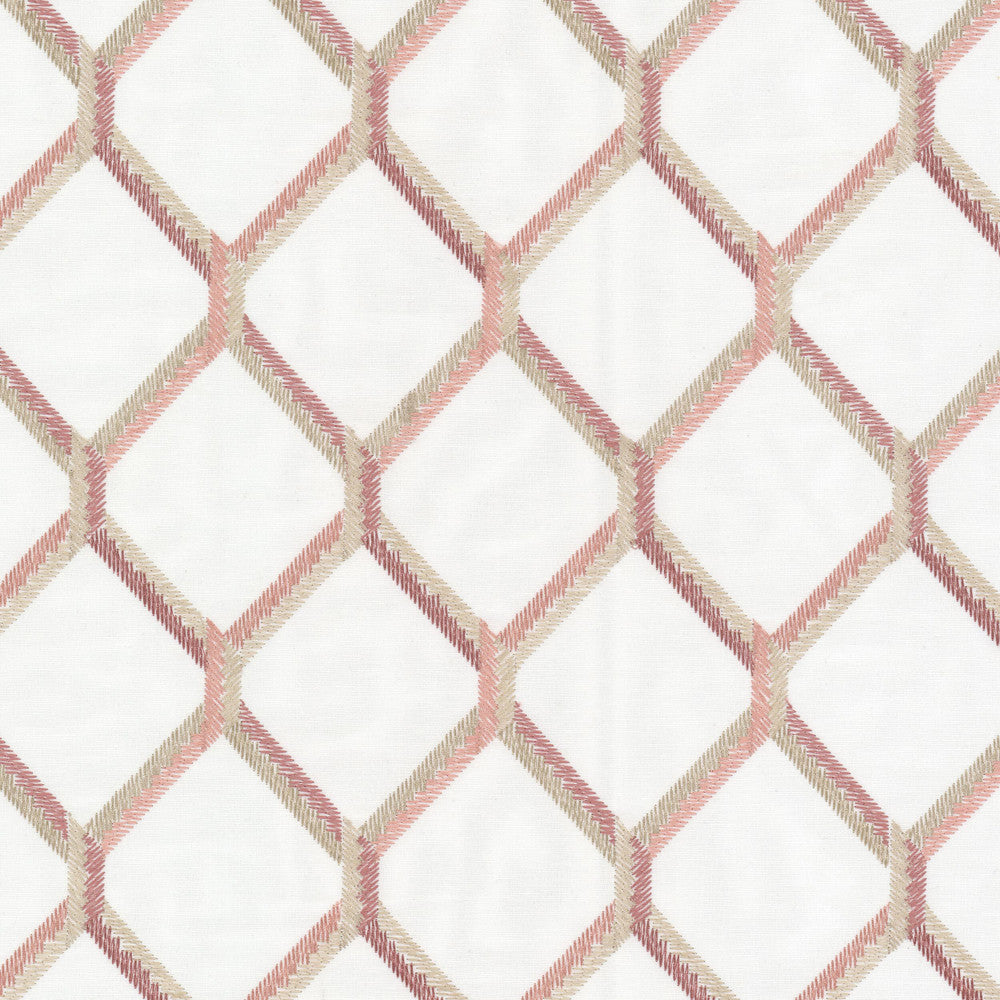 Cleveland 1 Primrose by Stout Designer Fabric RAINBOW LIBRARY GINGER/POPPY 100%COT %VEMB INDIA Horizontal: 4.375 and Vertical: 6.250 52 in - Swanky Fabrics -