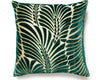 Plumes Silk Velvet Pillow 22 X 22 - Viridian CNSDDK15230001 by Scalamandre Designer Pillow