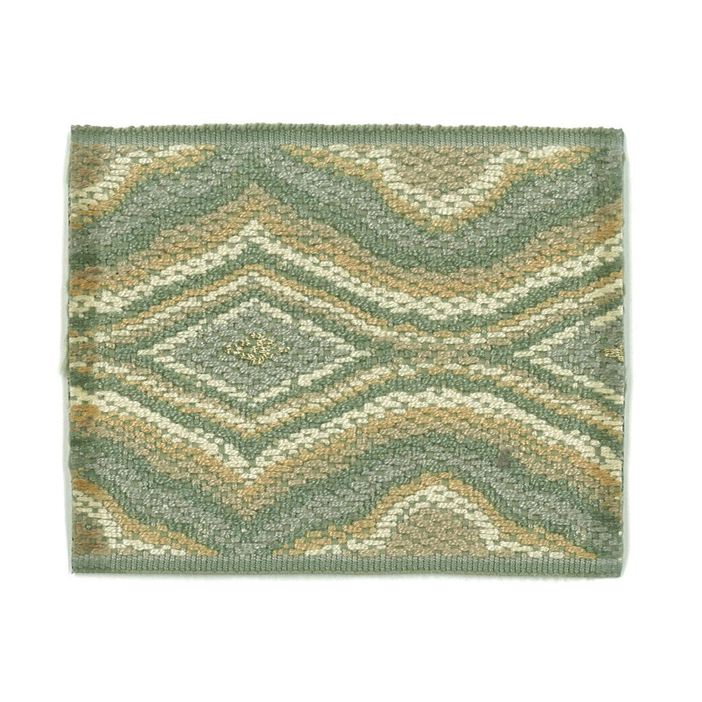 Cobra 2 Seafoam by Stout Trim Stout Trim Cobra 2 SeafoamTrim NEW WORLD TRIM VOLUME II 81%SVI 18%POL 1%MTL CHINA </p><p>Repeat: H: 2.250, V: 0.000 2.88 in - Fabric Carolina -