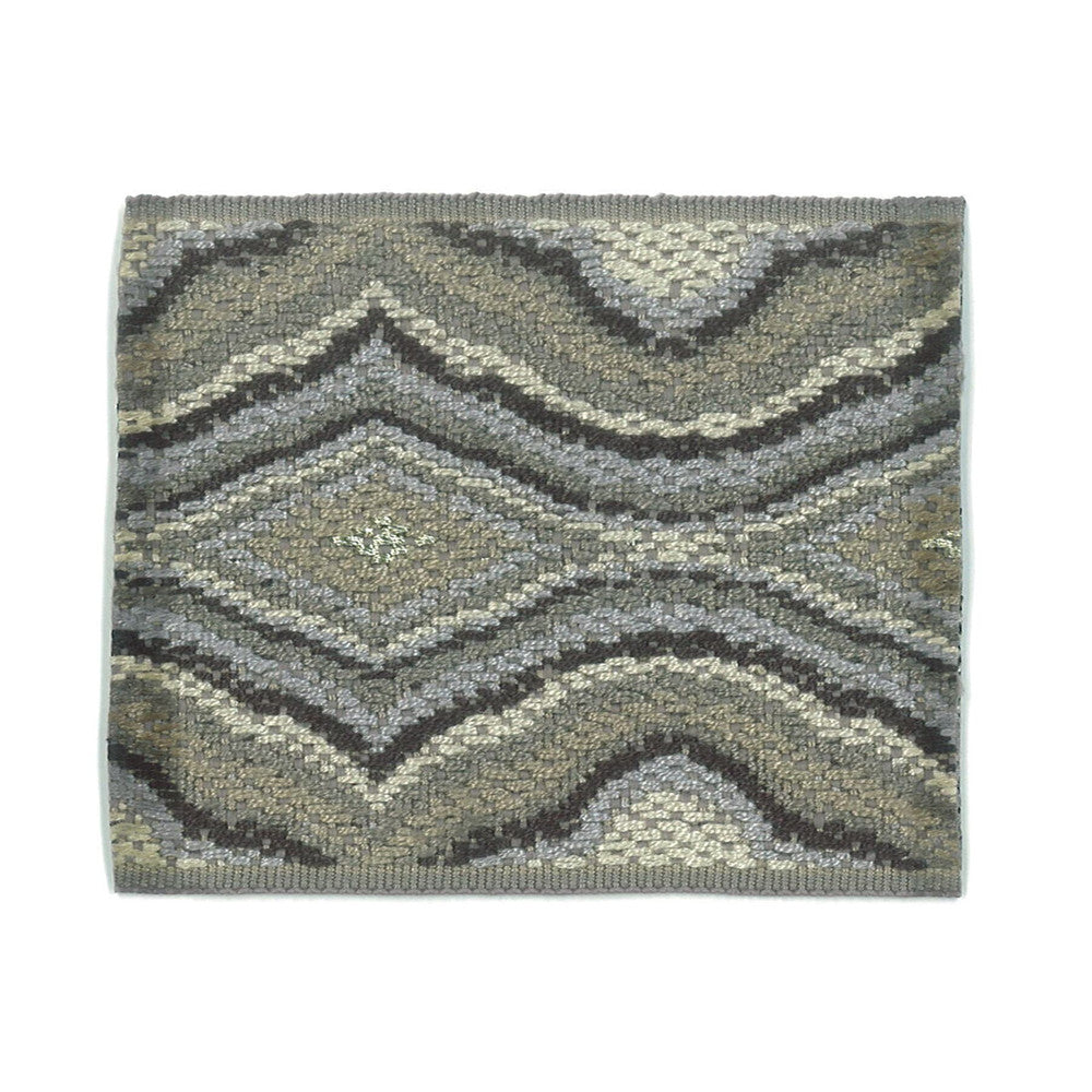 Cobra 3 Pewter by Stout Trim Stout Trim Cobra 3 PewterTrim NEW WORLD TRIM VOLUME II 81%SVI 18%POL 1%MTL CHINA </p><p>Repeat: H: 2.250, V: 0.000 2.88 in - Fabric Carolina -