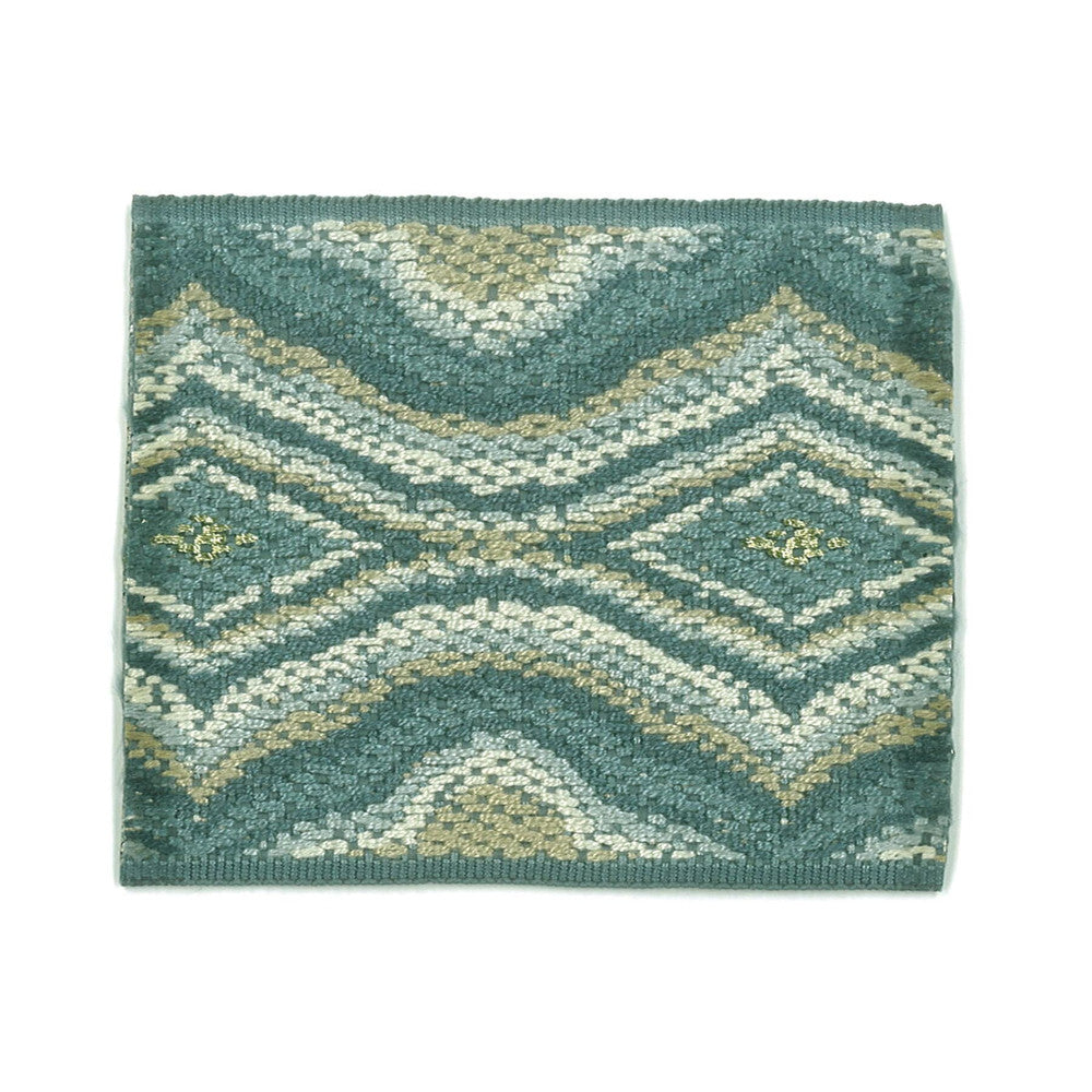 Cobra 6 Chambray by Stout Designer Trim NEW WORLD TRIM VOLUME II 81%SVI 18%POL 1%MTL CHINA </p><p>Repeat: 0 2.88 in - Swanky Fabrics -