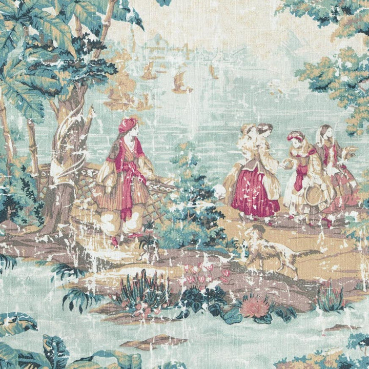 Colonial Pine by Magnolia Designer Fabric - 55% Lin, 45% Vis Korea 9000 Horizontal: 54 and Vertical: 24 53 - Swanky Fabrics -