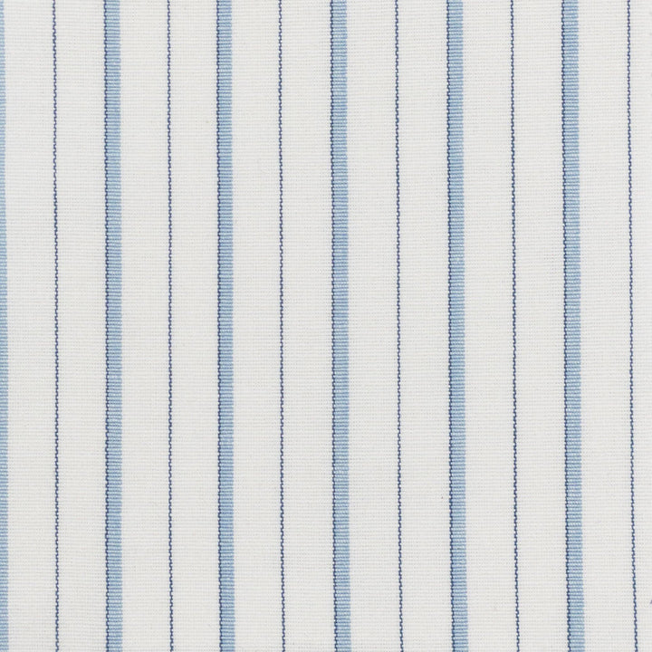 Comanche 8 Breeze by Stout Designer Fabric JUST STRIPES DENIM/SLATE 100%COT INDIA FLAME RETARDANT-N.F.P.A. 260A CLASS 1 CATB 117-2013 Horizontal: 1.125 and Vertical: 0.000 54 in - Swanky Fabrics -