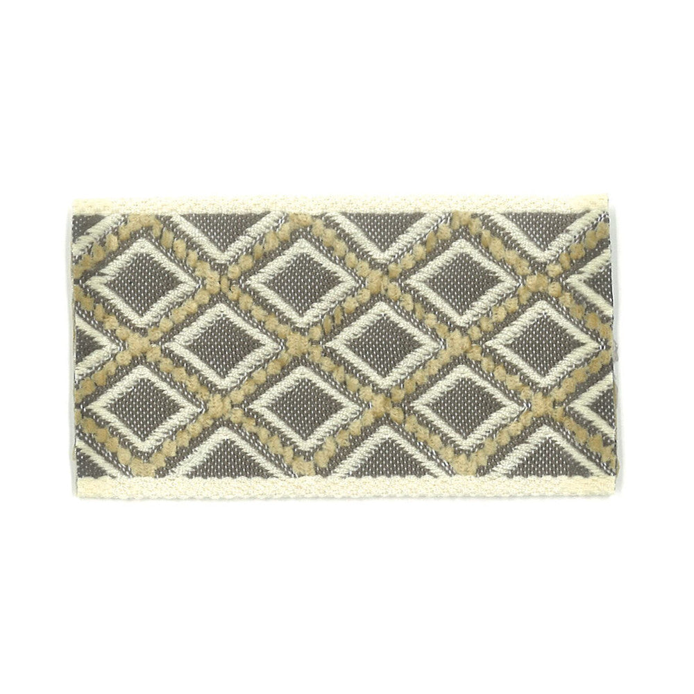 Cooke 6 Grey by Stout Designer Trim NEW WORLD TRIM VOLUME II 93%SVI 7%POL FRANCE Horizontal: 1.000 and Vertical: 0.000 1.88 in - Swanky Fabrics -