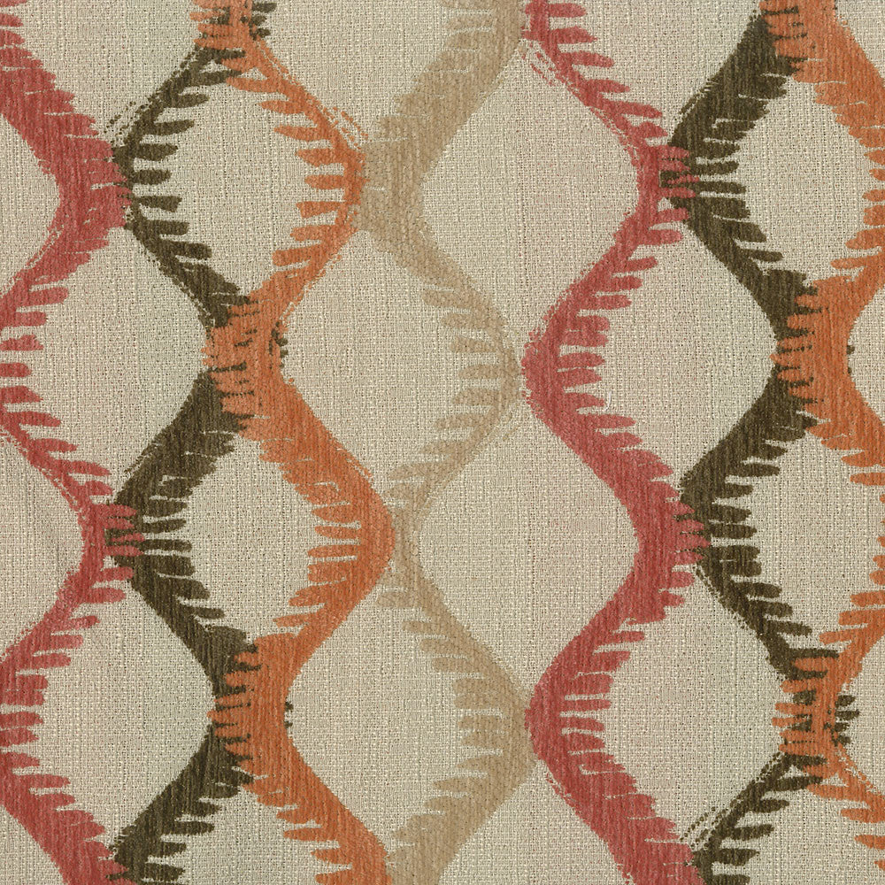 Francis 102 Coral by ABBEYSHEA Designer Fabric N/A 100% Polyester China </p><p>Repeat: Horizontal: and Vertical: 57" (144 cm) - Swanky Fabrics -