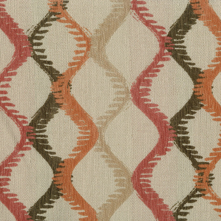 Francis 102 Coral by ABBEYSHEA Designer Fabric 100% Polyester China 19,500 Double Rubs (Wyzenbeek) </p><p>Repeat: Horizontal: 13.5" (34.29 cm) Up the Roll and Vertical: 13.5" (34.29 cm) Across the Roll 56" (142 cm) - Swanky Fabrics -