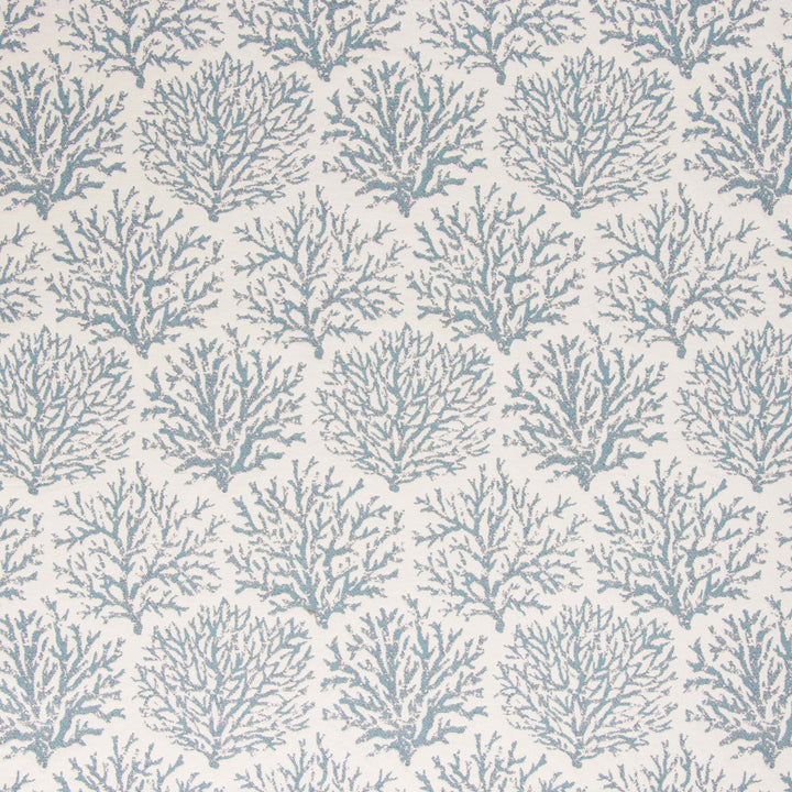 Coraline Cerulean by Bella-Dura Designer Fabric  100% BELLA DURA POLYOLEFIN USA 70000 H: 13.5''' V: 20'' 54.25''  - Swanky Fabrics -