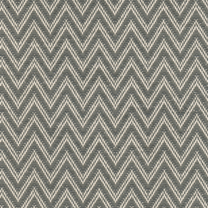 Corfu 1 Charcoal by Stout Designer Fabric LIVING IS EASY GREY/SLATE 67%COT 33%POL USA Horizontal: 0.500 and Vertical: 1.000 54 in - Swanky Fabrics -