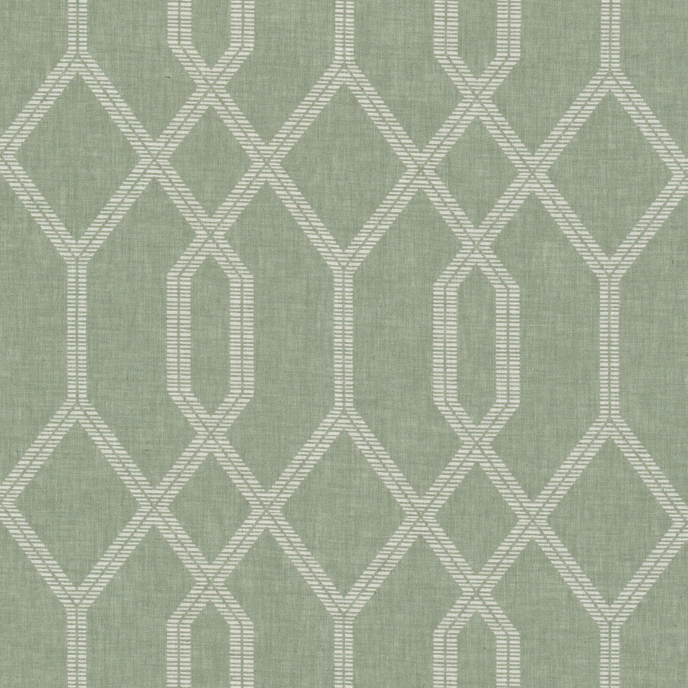 Cornwall 2 Moss by Stout Designer Fabric RAINBOW LIBRARY SAGE/CYPRESS 70%SVI 30%LIN INDIA Horizontal: 6.250 and Vertical: 8.375 55 in - Swanky Fabrics -