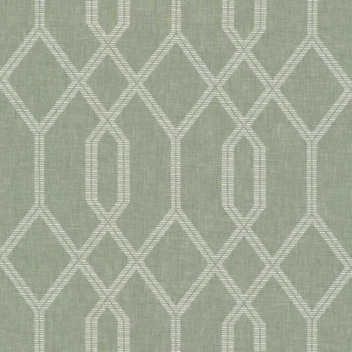 Cornwall 2 Moss by Stout Designer Fabric RAINBOW LIBRARY SAGE/CYPRESS 70%SVI 30%LIN INDIA Horizontal: 6.250 and Vertical: 8.375 55 in - Swanky Fabrics -