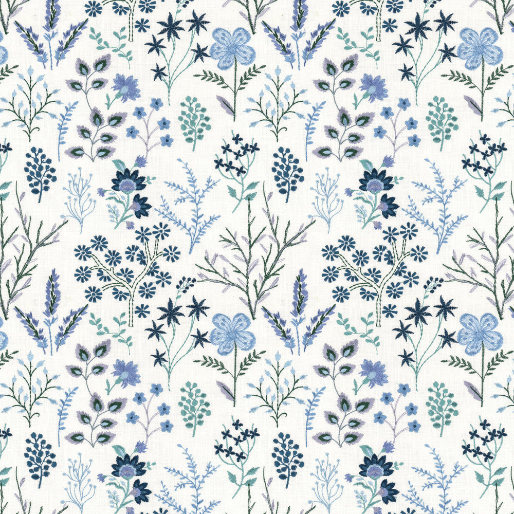 Corona 1 Periwinkle by Stout Fabric Stout Fabric Corona 1 PeriwinkleFabric RAINBOW LIBRARY POWDER/WEDGEWOOD 100%COT %BEMB INDIA </p><p>Repeat: H: 12.750, V: 15.250 52 in - Fabric Carolina -