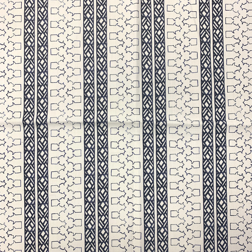 Co - Dynasty Ink by Magnolia Designer Fabric - 100 Ctn Horizontal: 4.75 and Vertical: 0 54 - Swanky Fabrics -