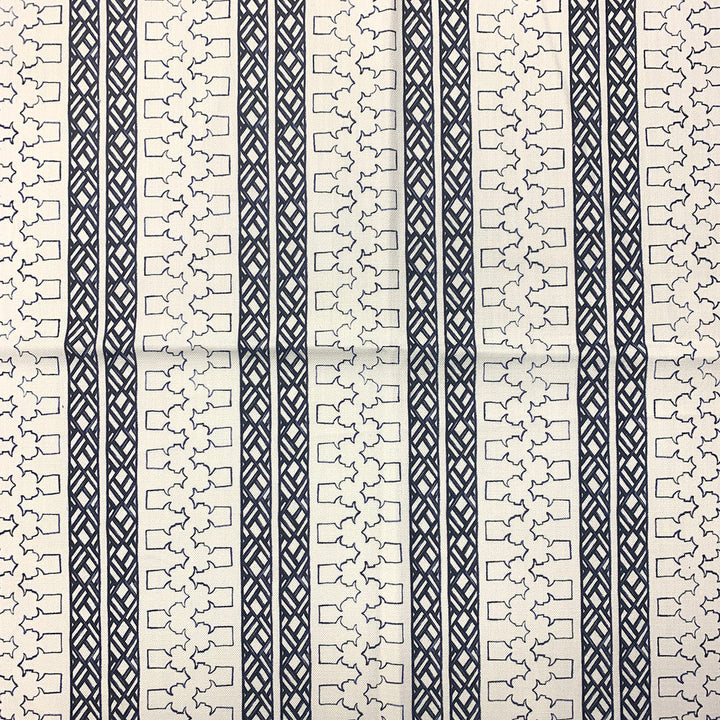 Co - Dynasty Ink by Magnolia Designer Fabric - 100 Ctn Horizontal: 4.75 and Vertical: 0 54 - Swanky Fabrics -