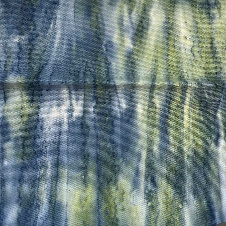 Co - Tree Bark Blue Green by Magnolia Designer Fabric - 100 Ctn Horizontal: and Vertical: 54 - Swanky Fabrics -