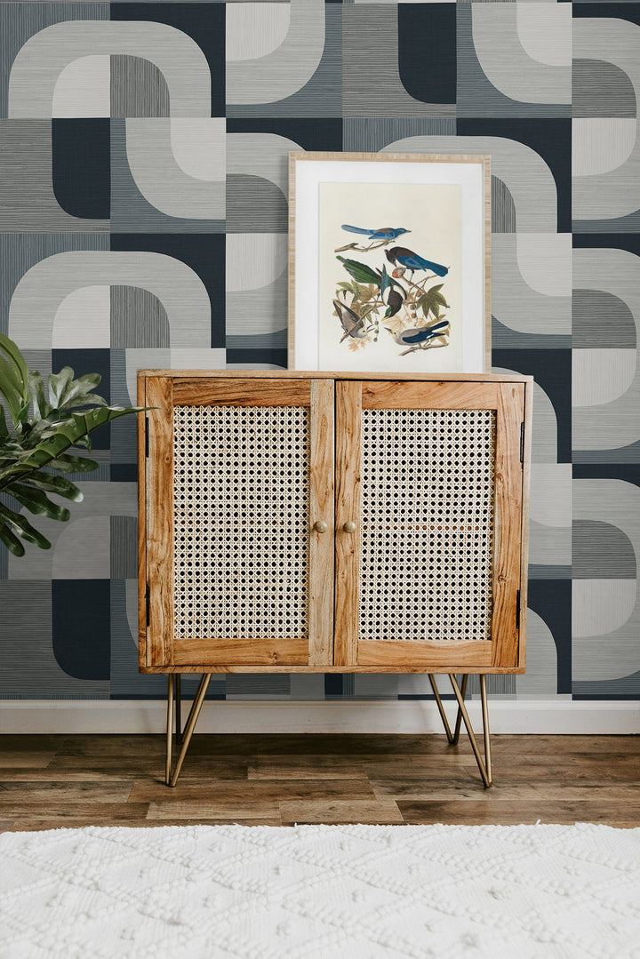 Tampere Charcoal CP90108 by Seabrook Designs Designer Wallpaper