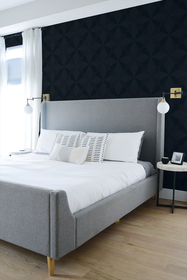 Turku Downing Slate CP90502 by Seabrook Designs Designer Wallpaper