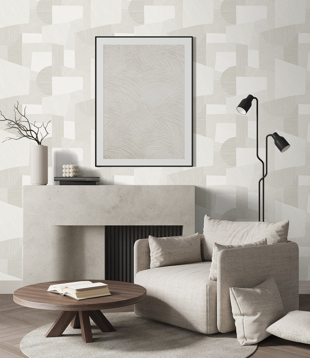 Lahti Cappuccino CP91005 by Seabrook Designs Designer Wallpaper
