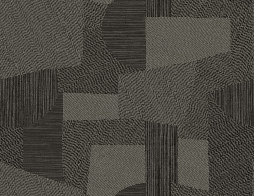 Lahti Black Tan CP91006 by Seabrook Designs Designer Wallpaper