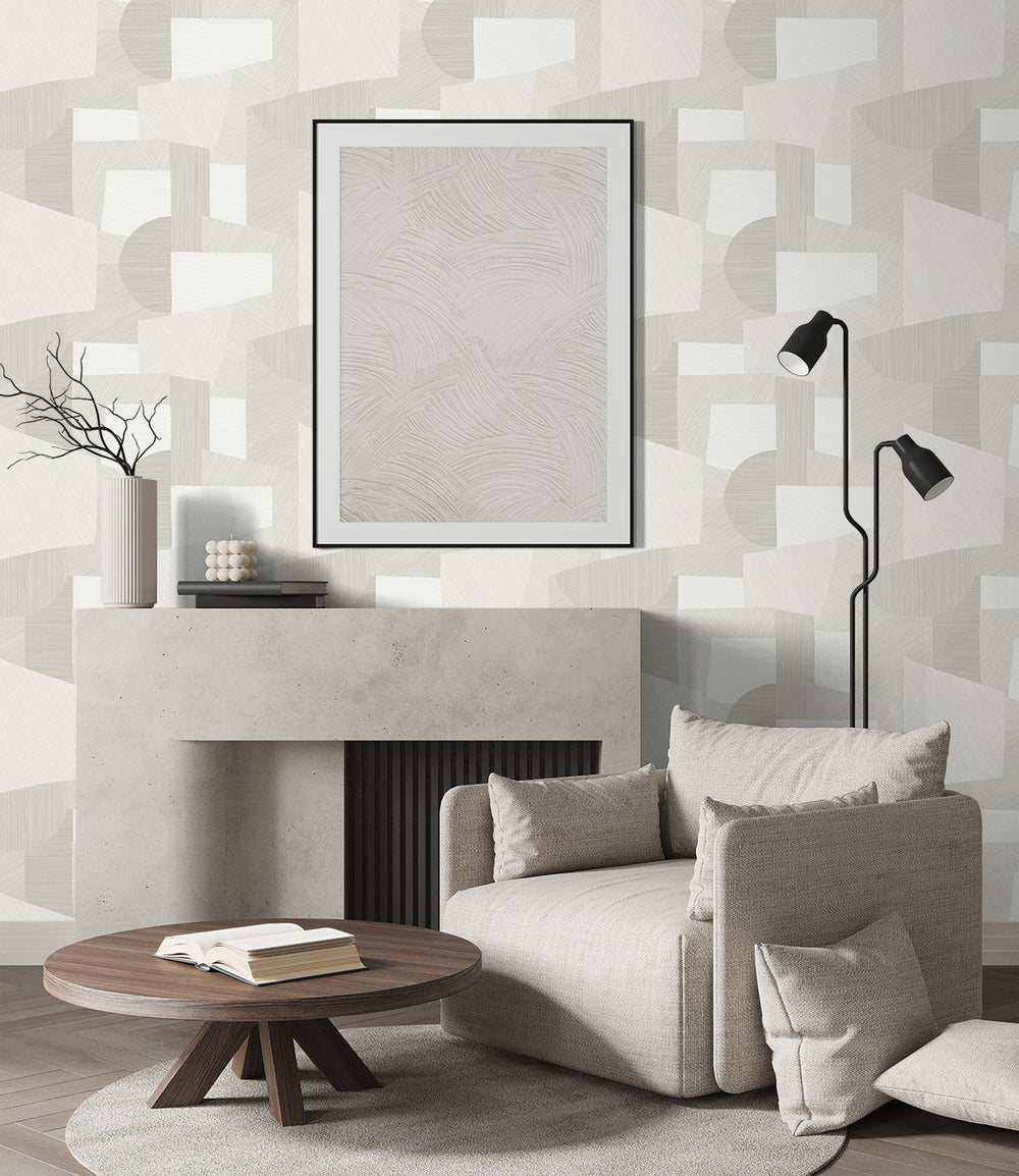 Lahti Arctic white CP91010 by Seabrook Designs Designer Wallpaper