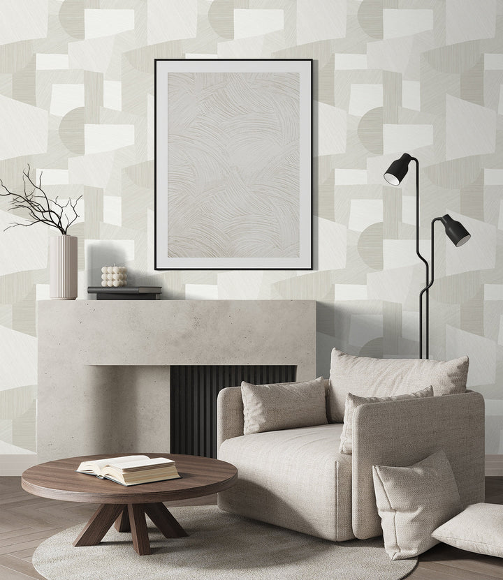 Lahti Arctic white CP91010 by Seabrook Designs Designer Wallpaper