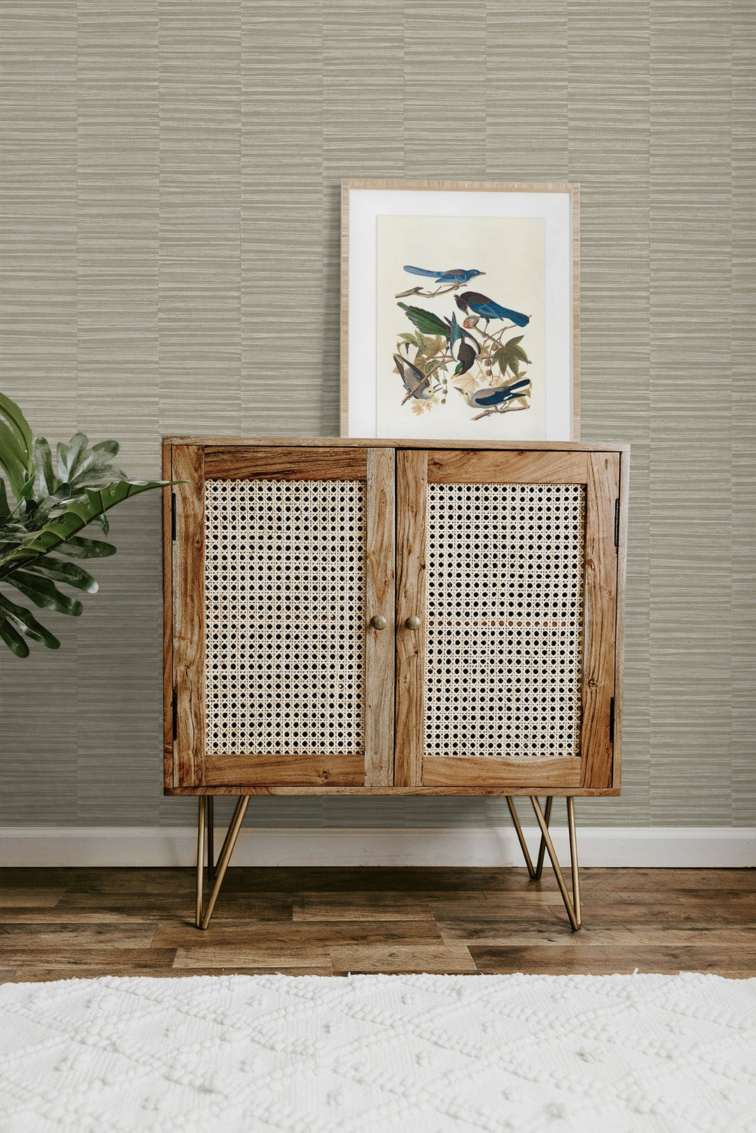 Forssa Cool Linen CP92007 by Seabrook Designs Designer Wallpaper