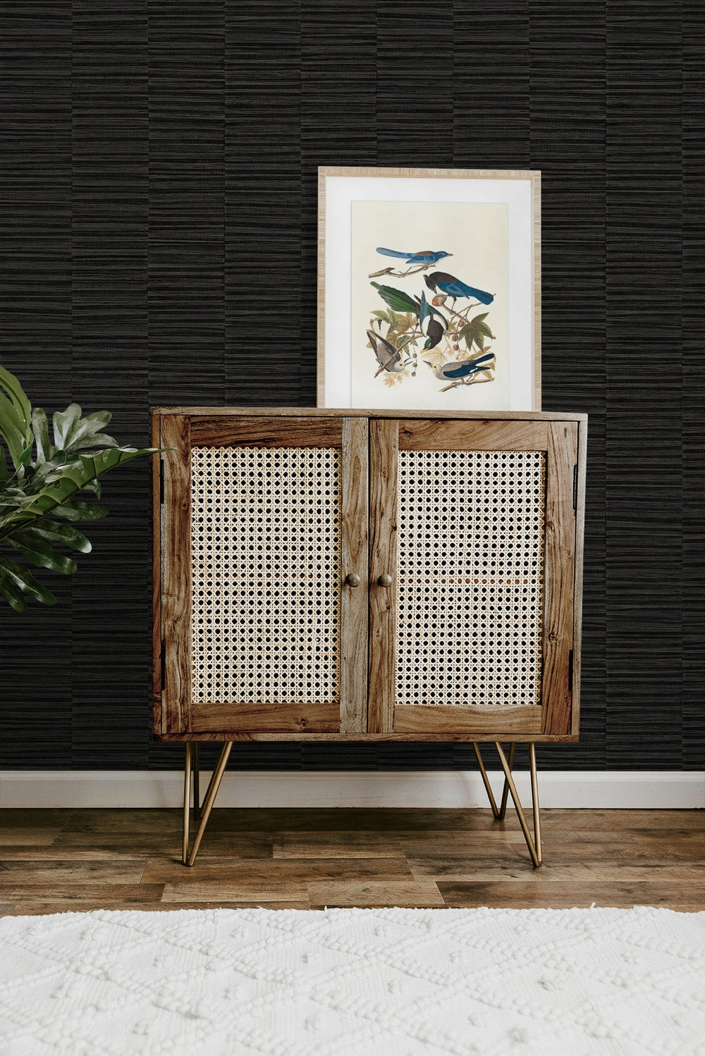 Forssa Jet CP92010 by Seabrook Designs Designer Wallpaper