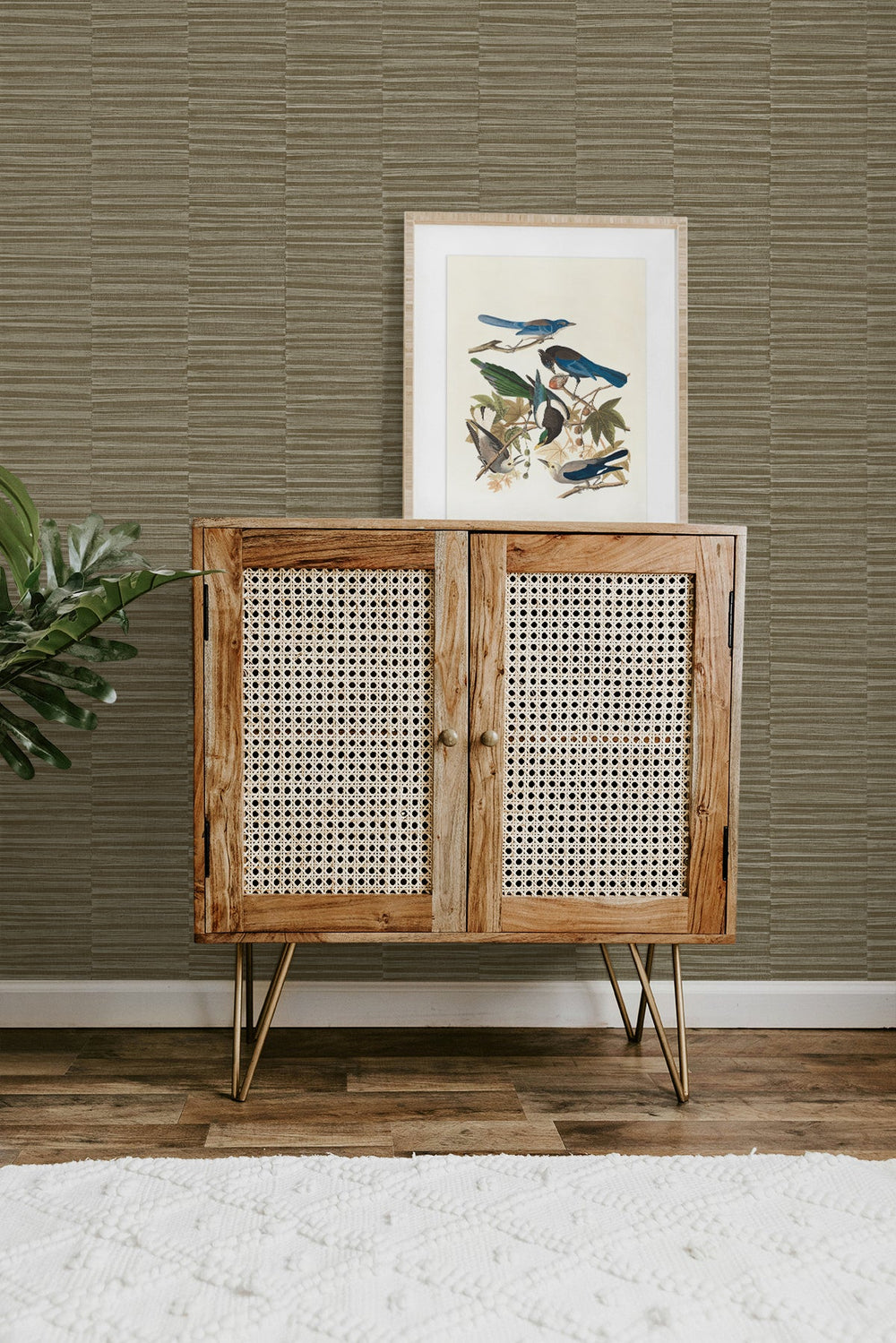 Forssa Ivory CP92017 by Seabrook Designs Designer Wallpaper